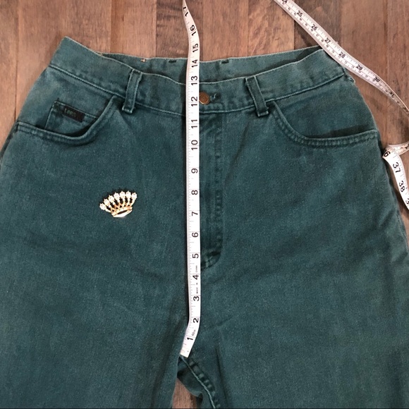Vintage Lee Teal High Waist Jeans!!! - Picture 5 of 8